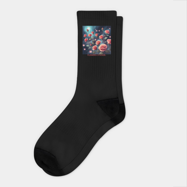 Flowers Lover Socks by BlackMeme94