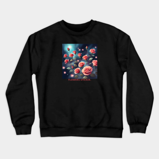 Flowers Lover Crewneck Sweatshirt by BlackMeme94