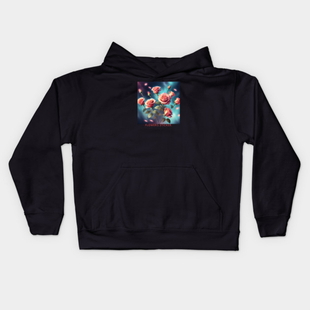 Flowers Lover Kids Hoodie by BlackMeme94