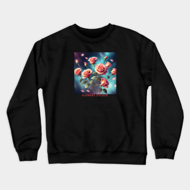 Flowers Lover Crewneck Sweatshirt by BlackMeme94