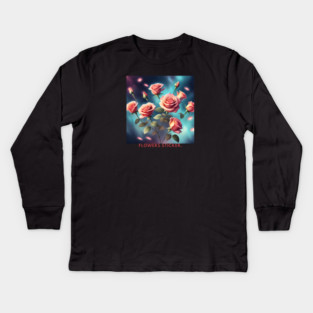 Flowers Lover Kids Long Sleeve T-Shirt