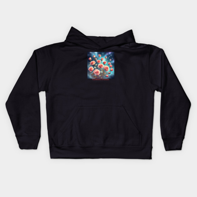 Flowers Lover Kids Hoodie by BlackMeme94
