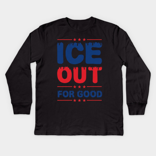 ice-out Kids Long Sleeve T-Shirt by BlackMeme94
