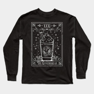 The Gingerbread Latte Tarot Card Long Sleeve T-Shirt