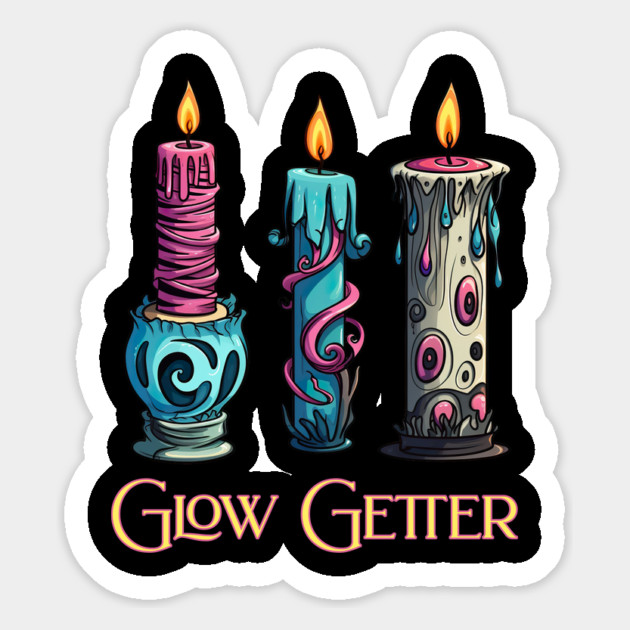 Glow Getter Strange Candles design Magnet by Luxinda