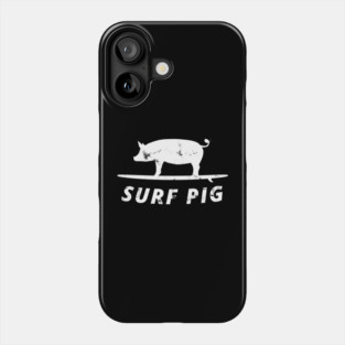 Surf Pig Phone Case