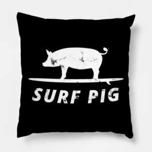 Surf Pig Pillow