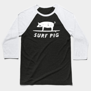 Surf Pig Baseball T-Shirt
