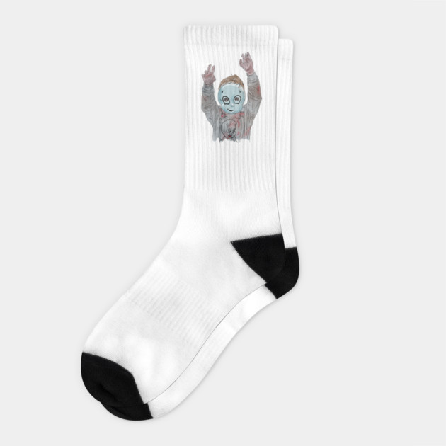 A Perfect World: Friendliest Ghost I Know Socks by 51Deesigns