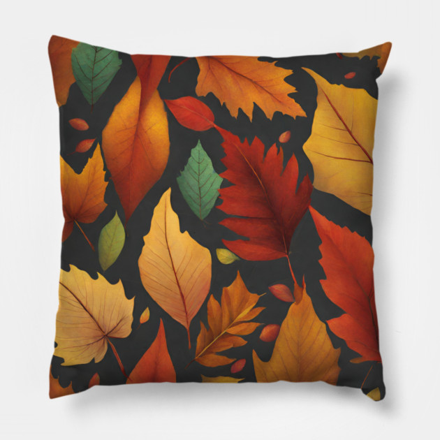 Autumn leaves Pillow by BlackMeme94
