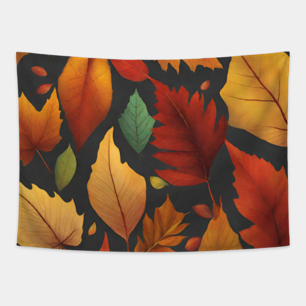 Autumn leaves Tapestry by BlackMeme94