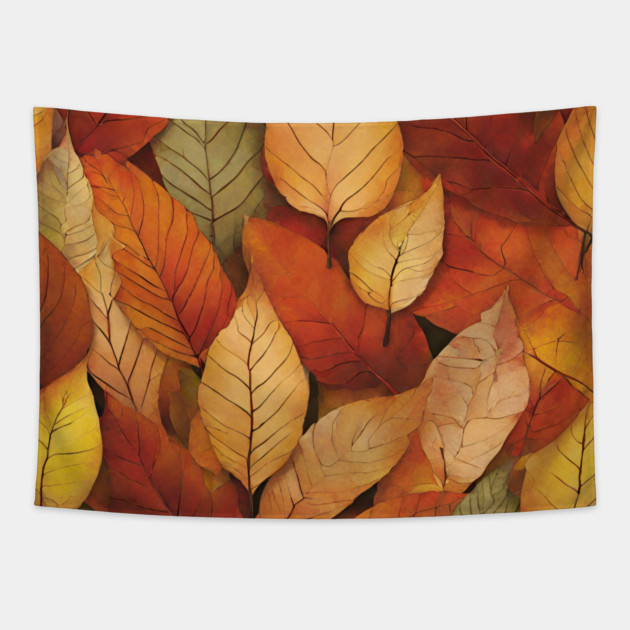 Autumn leaves Tapestry by BlackMeme94