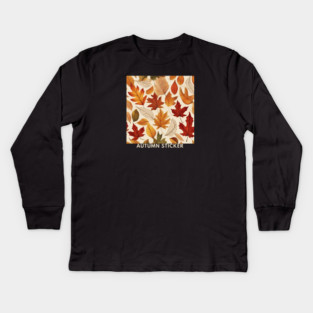 Autumn leaves Kids Long Sleeve T-Shirt