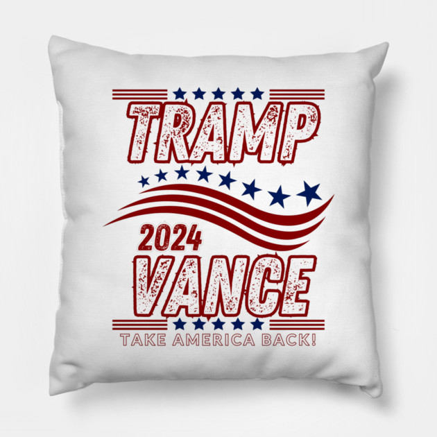 Trump-2024 Pillow by BlackMeme94