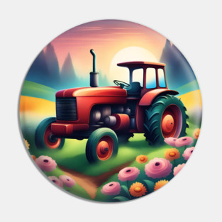 Just a boy who loves tractors Pin