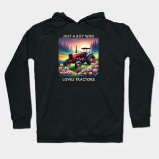 Just a boy who loves tractors Hoodie