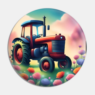 Just a boy who loves tractors Pin