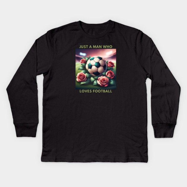 Football Lover Kids Long Sleeve T-Shirt by BlackMeme94