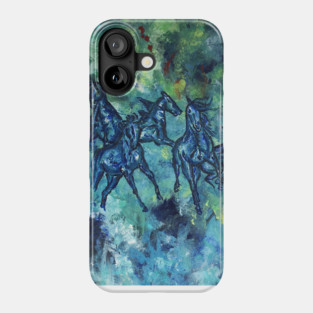 Hidden Horses Painting Phone Case