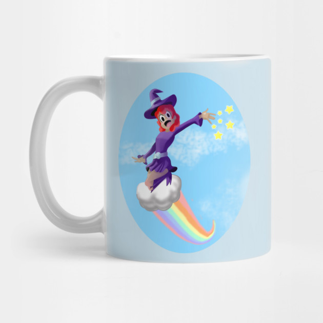 WITCH GIRL ON A CLOUD by droidmonkey