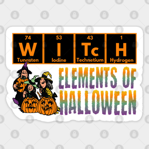 WITcH Periodic Table of Elements design Sticker by Luxinda