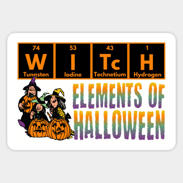WITcH Periodic Table of Elements design Magnet by Luxinda