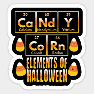 Candy Corn Periodic Table of Elements design Magnet