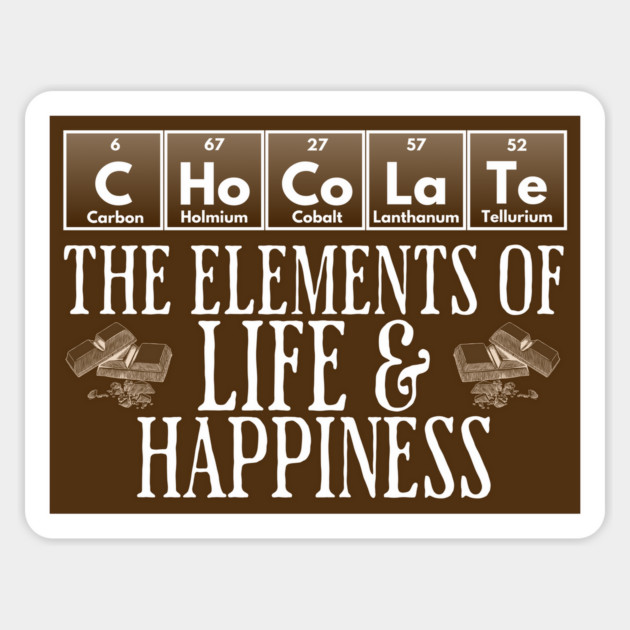Chocolate Periodic Table of Elements design Magnet by Luxinda