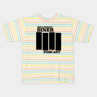 Millennial Diner Podcast Phil's Version-Black Flag Kids T-Shirt