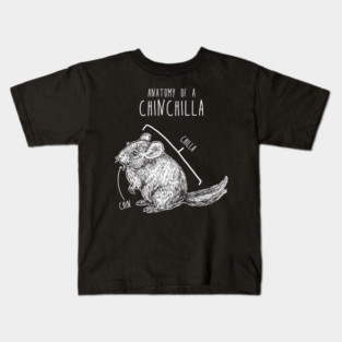Chinchilla Anatomy Kids T-Shirt