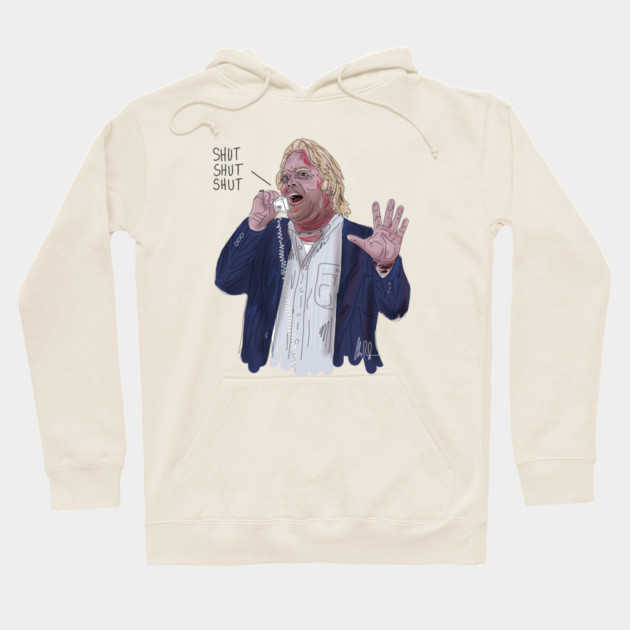 Punch Drunk Love: SHUT SHUT SHUT Hoodie by 51Deesigns