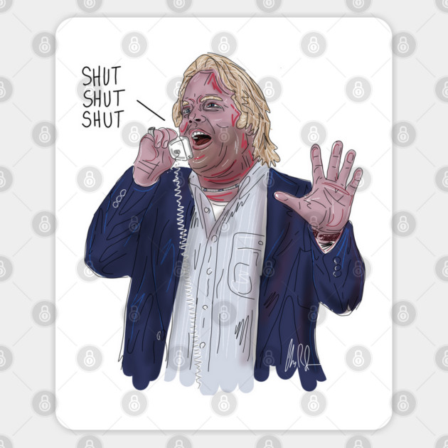 Punch Drunk Love: SHUT SHUT SHUT Sticker by 51Deesigns