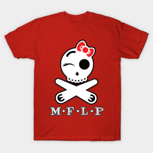 2-sided MFLP Winking Pinball Pirate with bow T-Shirt
