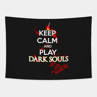 keep calm dark souls Tapestry