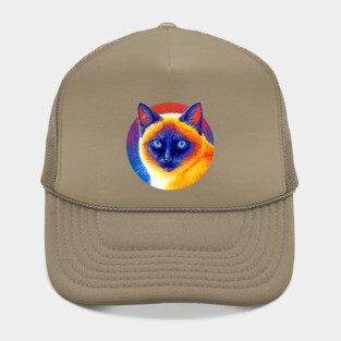 Jewel of the Orient Colorful Siamese Cat Hat