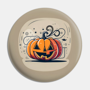 orange pumpkin halloween Pin