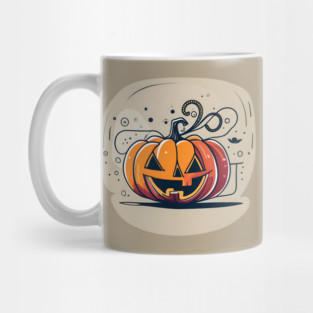 orange pumpkin halloween Mug
