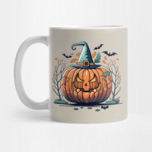 Halloween Pumpkin Drawing Mug