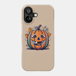 Halloween Pumpkin Drawing Phone Case
