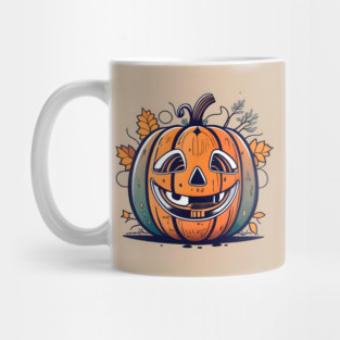 Halloween Pumpkin Drawing Mug
