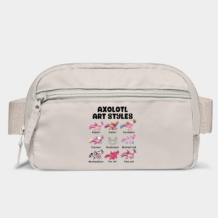 Axolotl Art Styles Bag