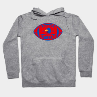 Kansas Team Colors Football Hoodie