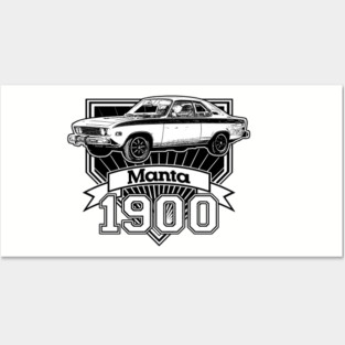 Opel Manta 1900 Posters and Art