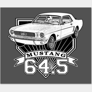 64 and a half Mustang Coupe Posters and Art