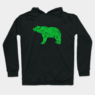 Circuit Board Bear Hoodie