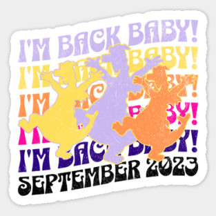 Purple Dragon I'm Back Baby at World Showcase Future World Sticker