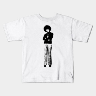 Angela Davis Retro Kids T-Shirt