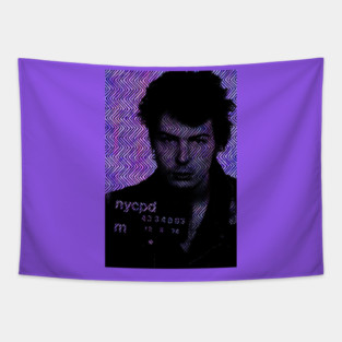 Sid Vicious Mugshot Tapestry
