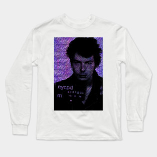 Sid Vicious Mugshot Long Sleeve T-Shirt