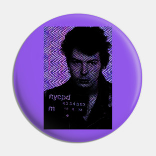 Sid Vicious Mugshot Pin